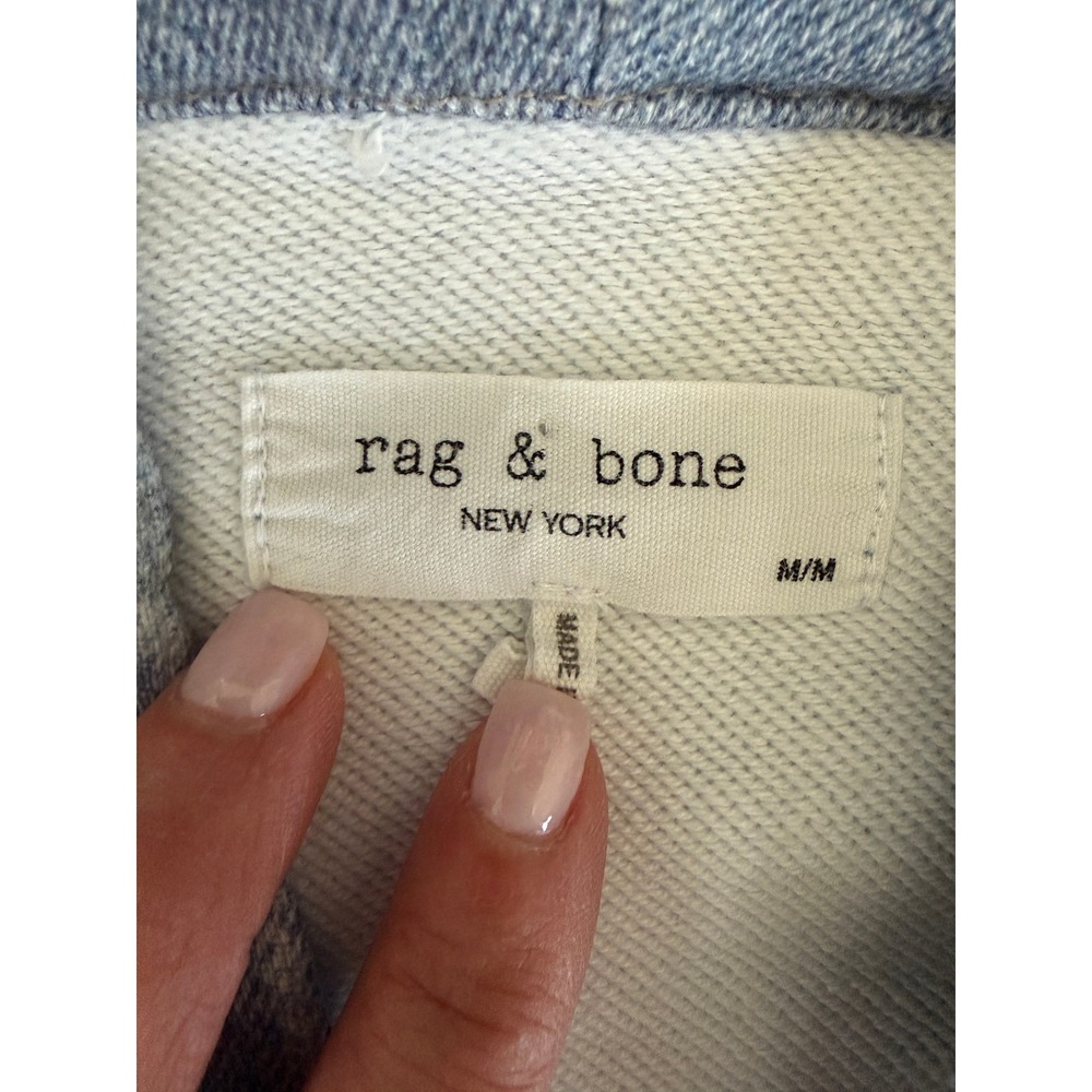 Rag & Bone Miramar Hooded Trucker Jacket Medium Designer Knit - Picture 2 of 3